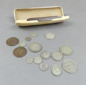 A group of early 20th-century coins to include a 1911 Florin, 1922 Florin, 1905 Penny, 1916 Penny,