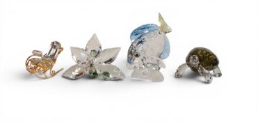 Swarovski Selection to include:- Tang Fish Blue (886180) retired 2007 designed by Edith Mair.