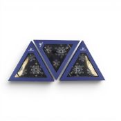 Swarovski Christmas Crystal Hanging Decoration Set (682961) retired 2004 designed by Edith Mair
