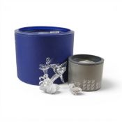 Swarovski faceted clear Crystal Humming Bird with frosted base (166184) retired 2007 designed by