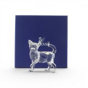 Swarovski crystal Mother Cat (861914) retired 2010 designed by Edith Mair in faceted clear crystal