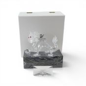 Swarovski Crystal 'The Dragon' (208398) retired 1997 designed by Gabriele Stamey in clear faceted