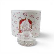 Swarovski Crystal figure of Lord Ganesha commissioned by ISC. Presented in clear faceted and frosted