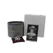 Swarovski Exquisite Accents Group selection to include:-Clear crystal pale yellow centred Orchid