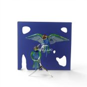 Swarovski Paradise Bee-eaters part of the 'Silver Lake' series. The two birds in Peridot crystal are