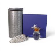 Swarovski 'Sparkling Fruit' Crystal bunch of grapes (011864) retired 1989 designed by the Team,