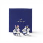 Swarovski Crystal Prince & Princess Ducks (1117976) Happy Duck Collection retired 2011, designed