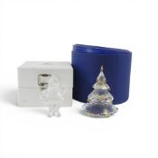 Swarovski Crystal Santa Claus (221362) retired 2005 designed by Martin Zendron in clear and