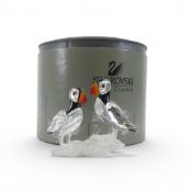 Swarovski crystal puffins part of “Feathered Beauties” theme group, The Puffins are made from