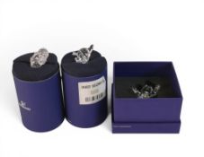 Three Crystal Swarovski Disney Crystal Dwarfs from the Snow White & The Seven Dwarf's Series to