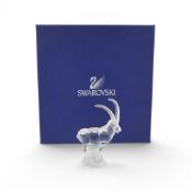 Swarovski Crystal Endangered Species, Ibex (275439) retired 2006 designed by Heinz Tabertshofer