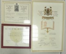 Collection of military certificates to Frederick Furnival of Oxfordshire & Buckinghamshire Light