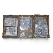A large collection of Geological gem and minerals to include specimens of Chalcedony, Diopside,