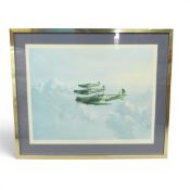 Framed print titled 'Evening Patrol 1940', signed Gerald Coulson, limited edition no.476 of 500,