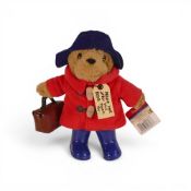 Rainbow Designs Plush Paddington Bear complete with blue wellingtons and original tag. H:-18cm