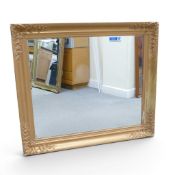 Extra Large Mirror with Ornate Plaster style frame overpainted with rose gold paint effect. H:- 94cm
