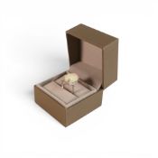 Opal (8ct) & diamonds set .950 platinum ring, size N/O, 8.32g.