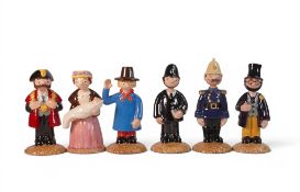 A collection of Beswick Trumpton Camberwick Green figures including, Windy Miller TR4, PC McGarry