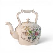 A large Spode Tea Kettle in the Romney Pattern, height 30cm