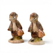 Beswick Beatrix Potter figures Johnny Town-mouse with bag, BP4 together with Royal Albert BP6A