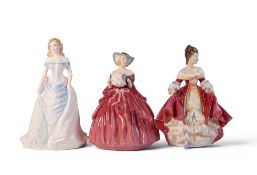 Three Royal Doulton lady figures to include ' Southern Belle' HN 2229, Kirsten HN 4101 & Genevieve
