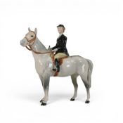 Beswick, model of a hunts lady on dapple grey horse, model no.1537.