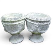 Two Matching Reconstituted Stone Planters. H:-41cm (2) COURIER OR COLLECTION ONLY