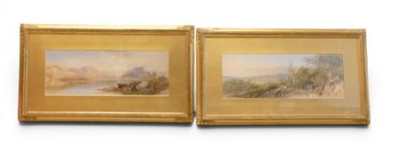 Two C. Pearson watercolours , one entitled 'Near Hereford' the other 'Port Madoc , 'North Wales' ,