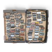 A large quantity of OO gauge goods vans, wagons and tankers from various manufacturers, featuring