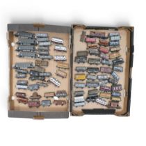 A large quantity of OO gauge goods vans, brake van, wagons and tankers from various manufacturers
