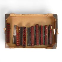 A quantity of OO gauge kit built LMS passenger coaches. (1 Tray)