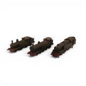 OO gauge kit-built steam locomotives to include 0-8-2 tank locomotive 2-4-2T and 2-6-4 Fairburn