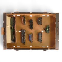 A collection loose OO gauge locomotives to include Hornby Dublo 4-6-2 Class A4 Golden Fleece BR