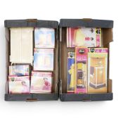 A collection of Pedigree Sindy accessories from 1980's to include arm chairs, hob unit, sink unit,