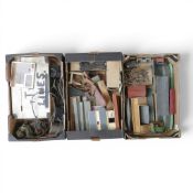 Large quantity of Trix Twin Railway 3-rail system HO gauge track, together with various