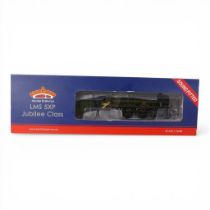 Bachmann OO gauge 31-186ASF LMS Jubilee Class Hood BR Lined Green late crest, DCC ready, boxed.