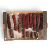 A quantity of OO gauge kit built LMS Royal Mail and 6-wheel goods wagons. (1 Tray)