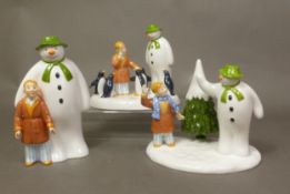 Three boxed Coalport Characters The Snowman figurines/items Penguin Pals, Goodbye my Friend and a