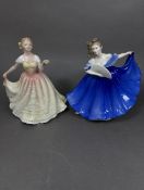Two Royal Doulton lady figures, Elaine HN2791 and Deborah HN3644 (2).