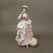 Coalport for Compton & Woodhouse figurine The Flower Seller, limited edition from the Cries of