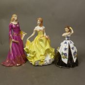Royal Doulton figurine Summer HN5322, together with a Royal Staffordshire figure The Lady of Shalott