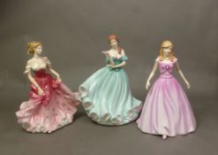 Three Royal Doulton Pretty Ladies series figures Affection HN5083, In My Heart HN4734 and