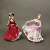 Two Royal Doulton Pretty Ladies series figures Patricia HN4924 and Elegant Rose HN4982 (2).