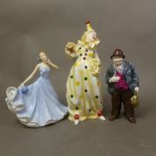 Royal Doulton lady figure Hydrangea Understanding HN5509, together with 2 Coalport figures (3)