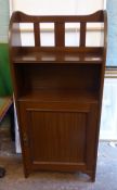 Early 20th-century mahogany storage bookcase of small proportions, maker B. Maggs & Co of Bristol, W