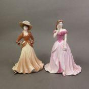 Two Coalport lady figurines, Joan and Sarah, tallest 21.5cm (2).