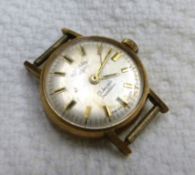 Ladies Rotary 9ct gold watch head, overall weight 8.7g.