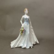 Coalport lady figurine, The Modern Bride Collection 'Monaco', limited edition, boxed with