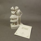 Coalport for Compton & Woodhouse limited edition figure Beauty & The Beast, boxed with cert.