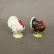Beswick miniature Turkeys to include Bronze Turkey 2067 and White Turkey 2067 (2).